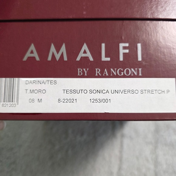 NEW Amalfi by Rangoni Brown Italian Leather Stretch Ankle Booties Heels Size 8M - Picture 5 of 5